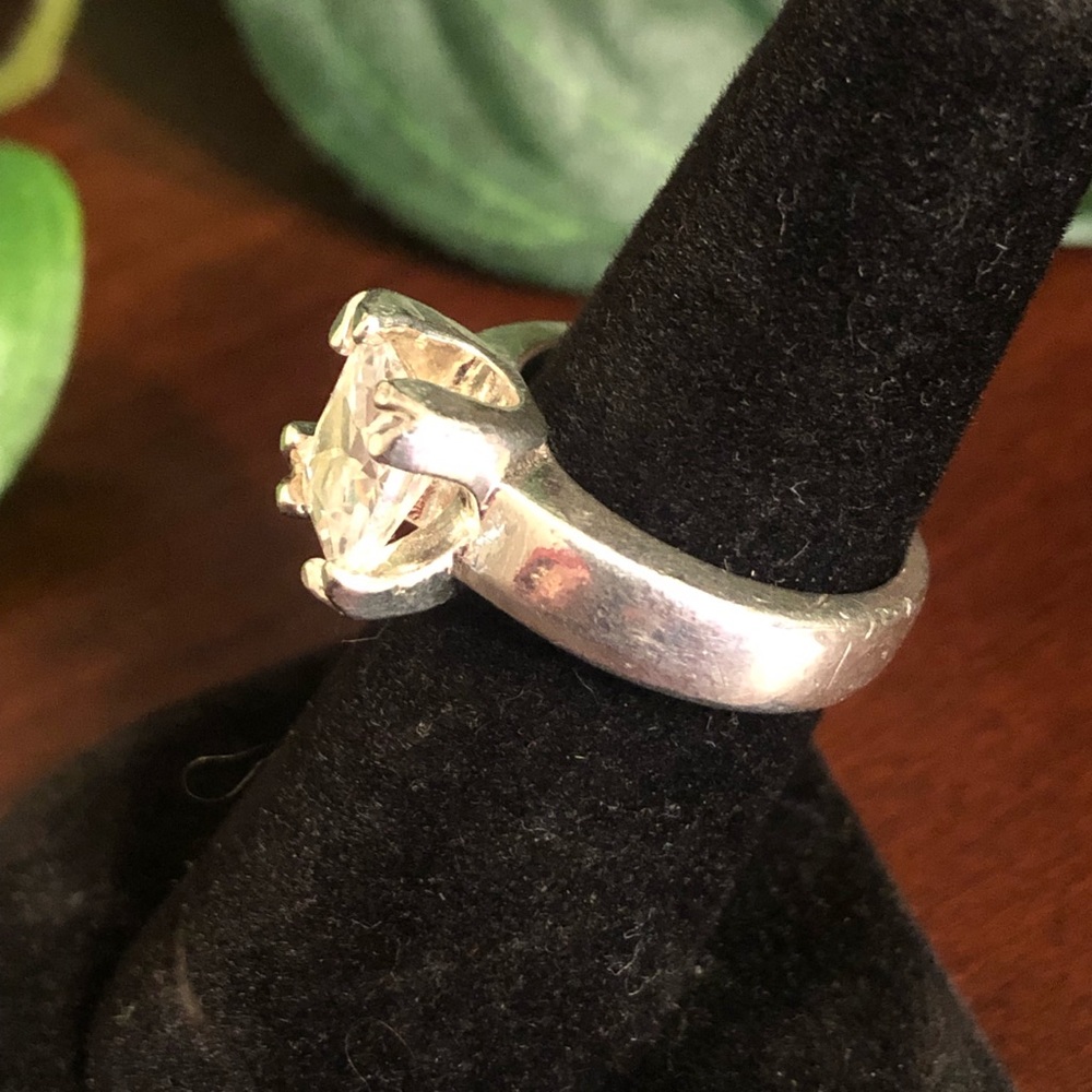 3 Silver Tone Ring Bundle - image 3